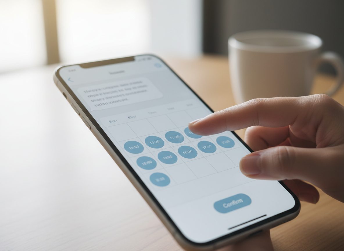 AI-чатбот записує клієнта на прийом — інтеграція з Google Calendar і Calendly