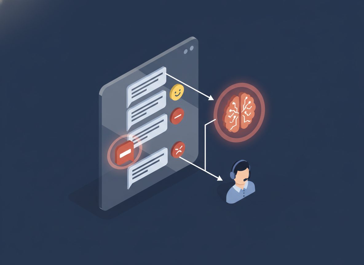 AI детектує негатив у тоні клієнта і ескалує проактивно — sentiment analysis