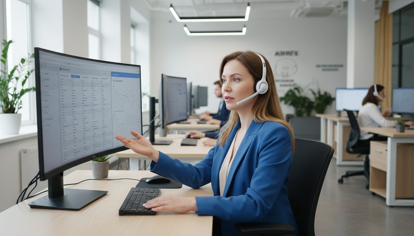 AI-асистент підтримки клієнтів — оператор працює з AI-помічником у єдиному дашборді